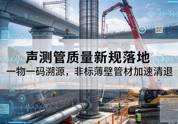 绥棱声测管质量新规落地，一物一码溯源，非标薄壁管材加速清退